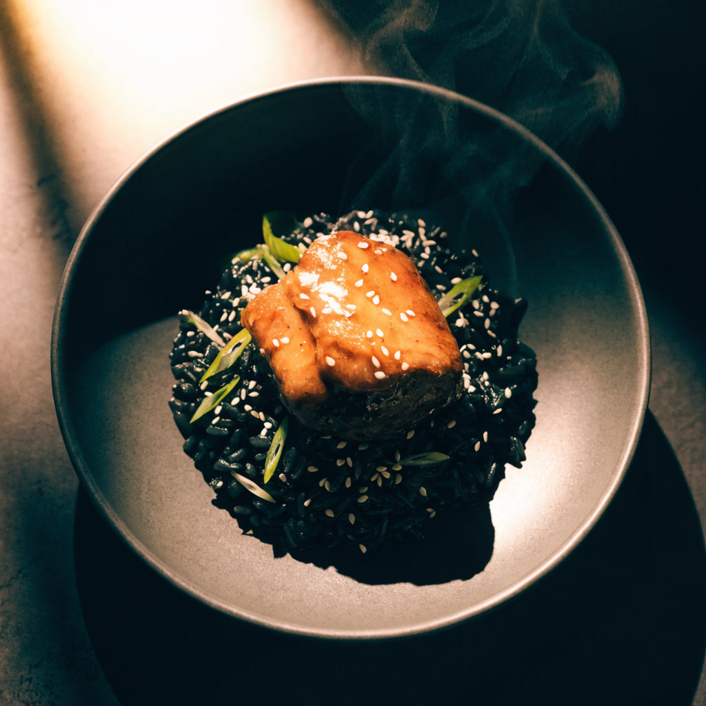 Black Rice with Braised Short Ribs