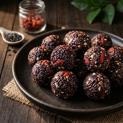 Black Rice Energy Balls — Agriko black rice recipe