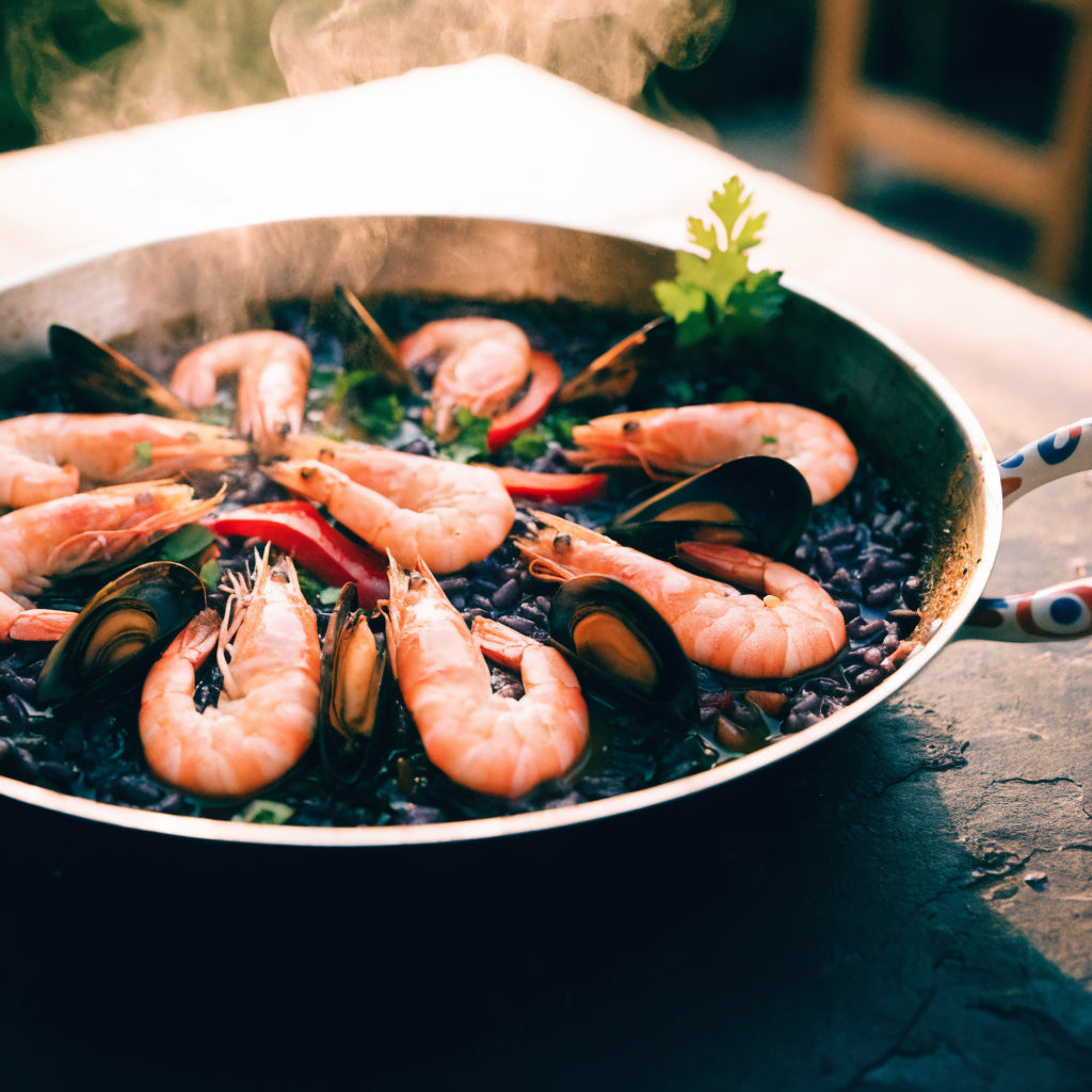 Black Rice Paella