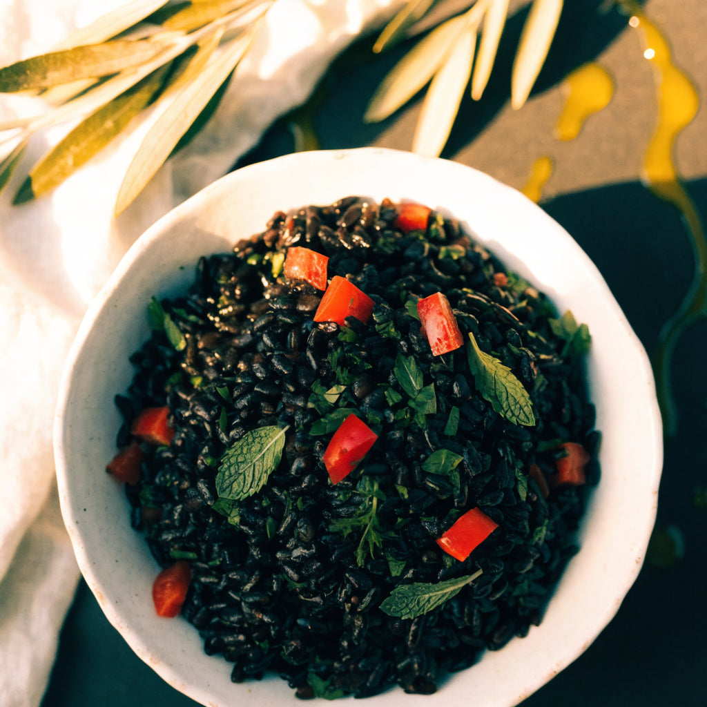 Black Rice Pilaf with Herbs