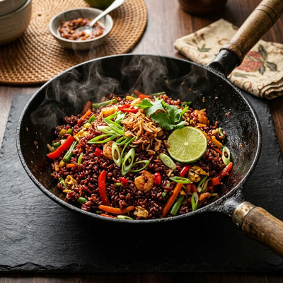 Red Rice Nasi Goreng — Agriko red rice recipe