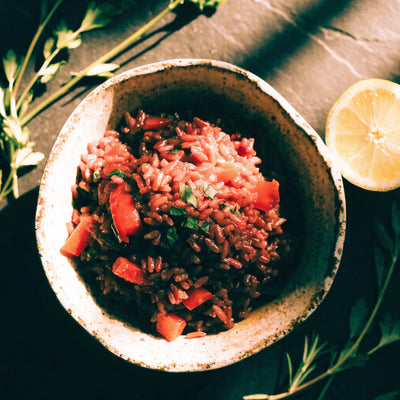 Red Rice Pilaf with Fresh Herbs