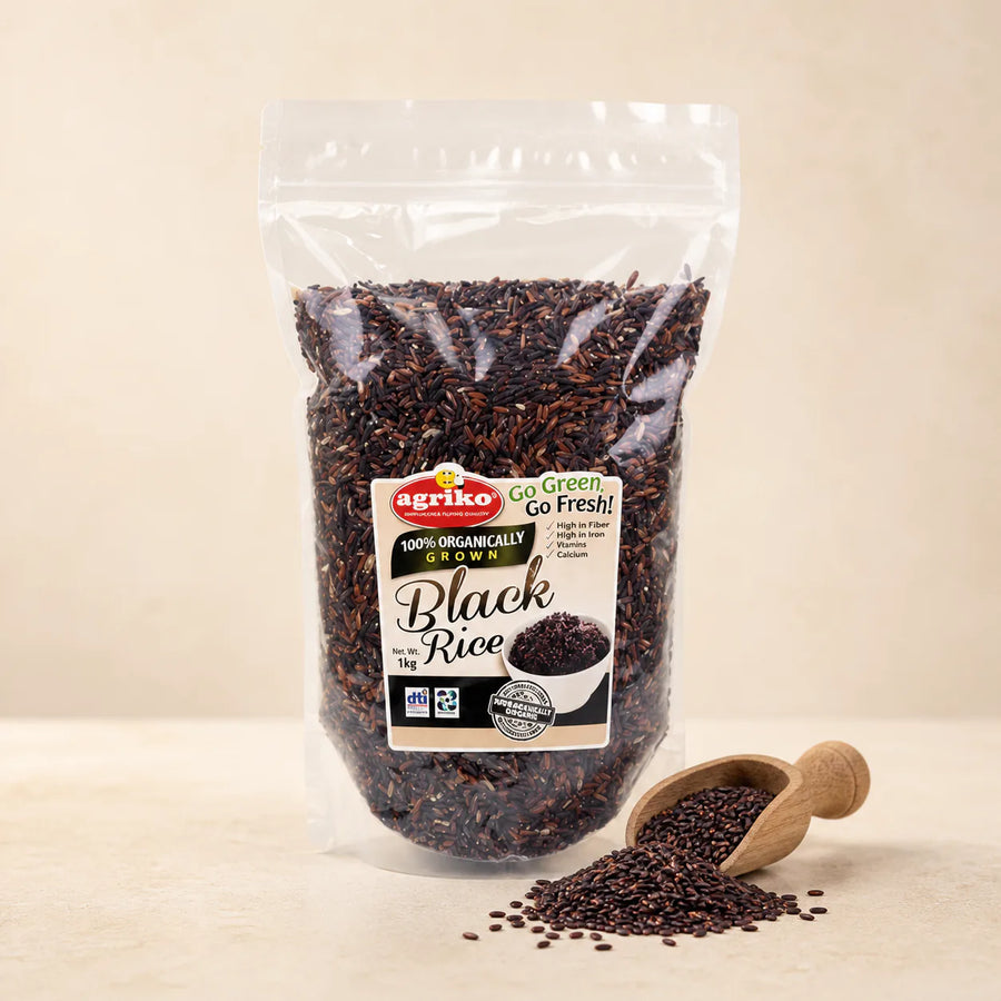 Agriko Philippine Organic Black Rice 3 kg package