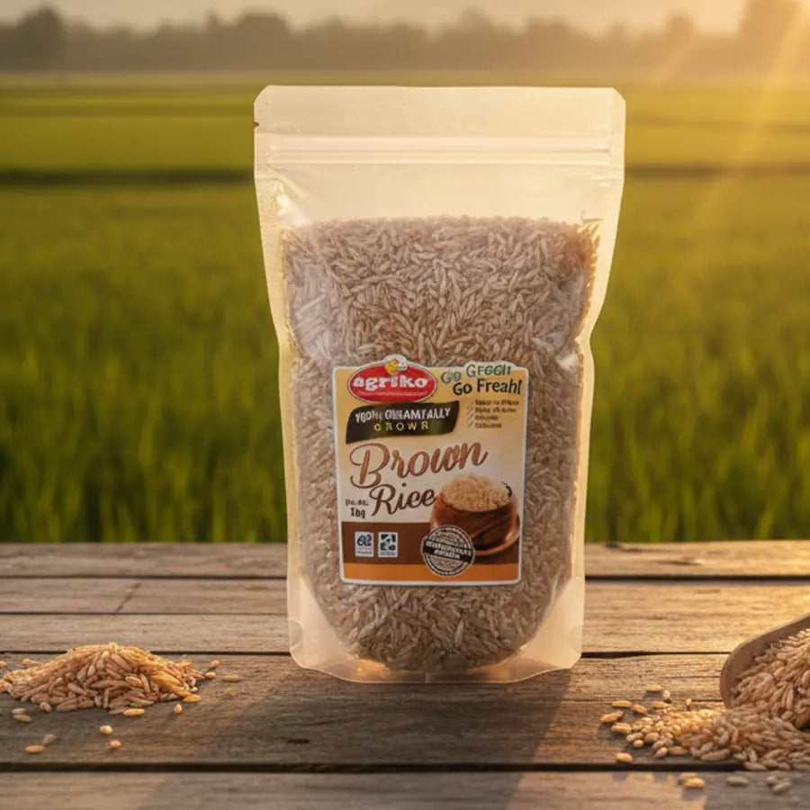 Agriko Philippine Organic Brown Rice 3 kg package