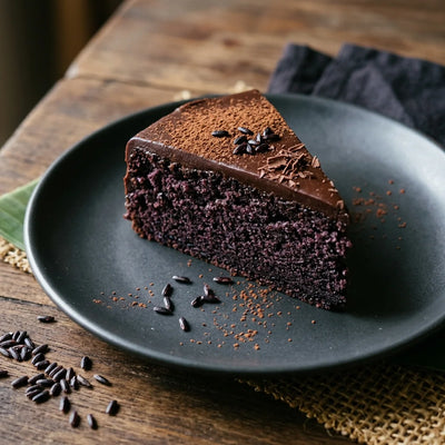 Black Rice Flour Chocolate Cake — Agriko black rice recipe