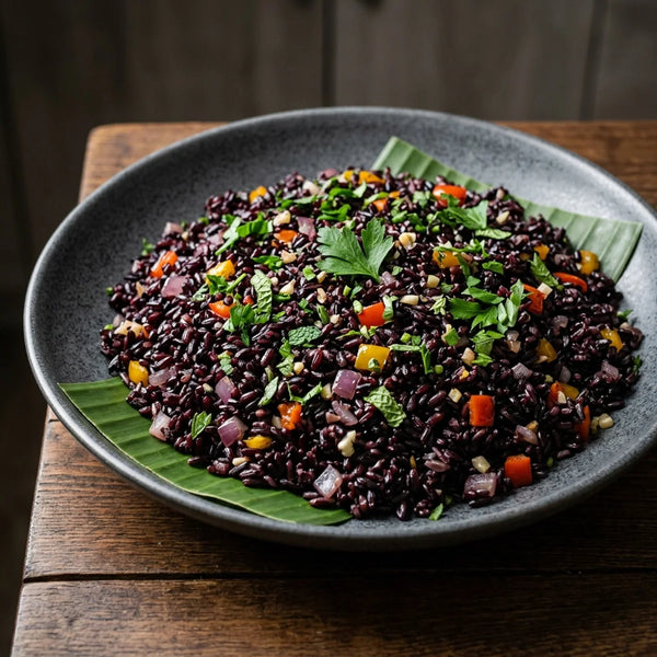 Black Rice Pilaf with Herbs — Agriko black rice recipe