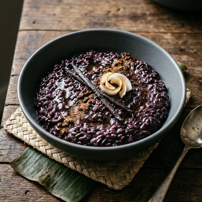 Black Rice Pudding with Vanilla Bean — Agriko black rice recipe