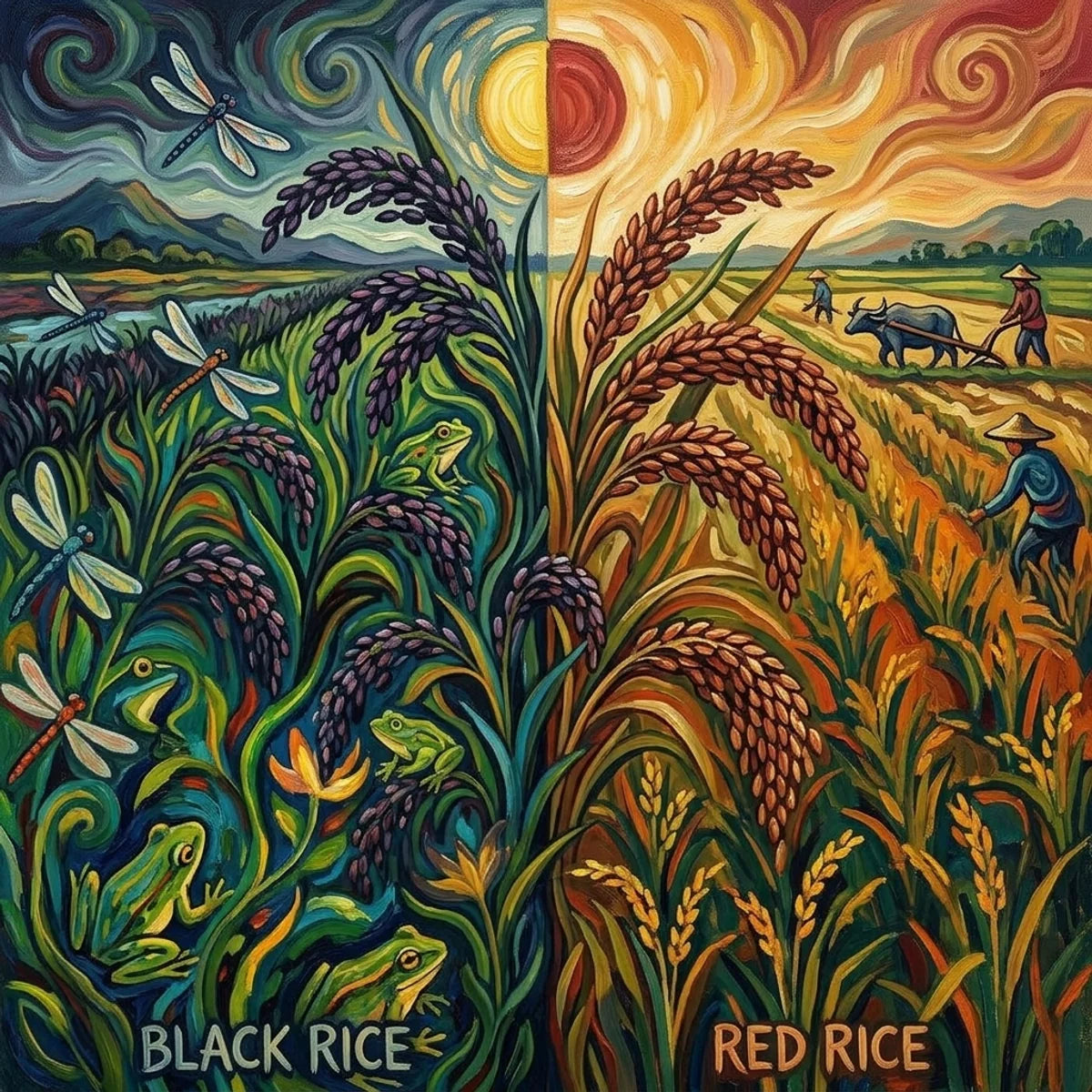 Black rice vs red rice comparison — Agriko