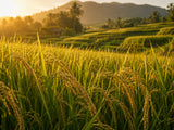 Agriko organic red rice field