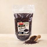 Agriko Organic Black Rice pouch with raw grains